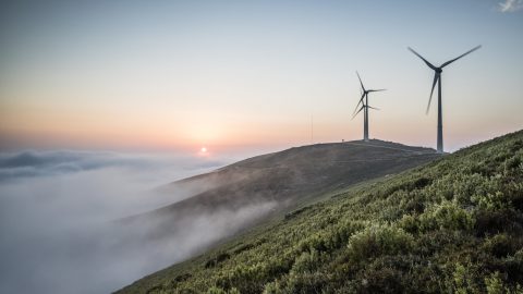 Clean Energy, Pedro de Oliveira Simões Esteves | Serra da Arada, Portugal (28/08/2022) – Up on the mountains in Portugal near some wind turbines watching sunrise over a sea of clouds.